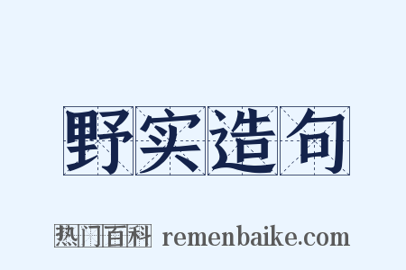 野实造句是什么意思的图片